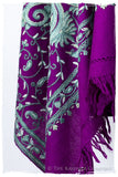 Palais d'orient ciel Violet Française Paisley Shawl