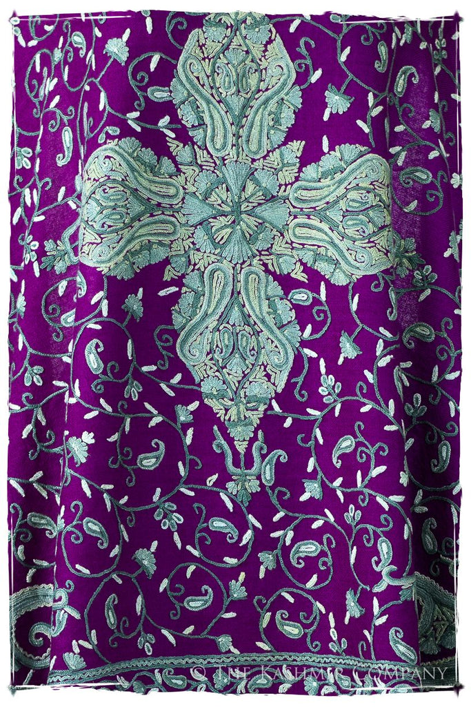 Palais d'orient ciel Violet Française Paisley Shawl