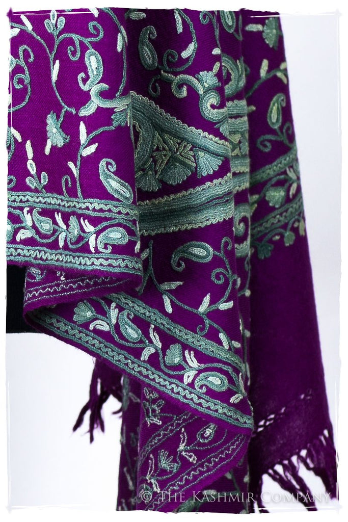 Palais d'orient ciel Violet Française Paisley Shawl