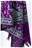 Palais d'orient ciel Violet Française Paisley Shawl
