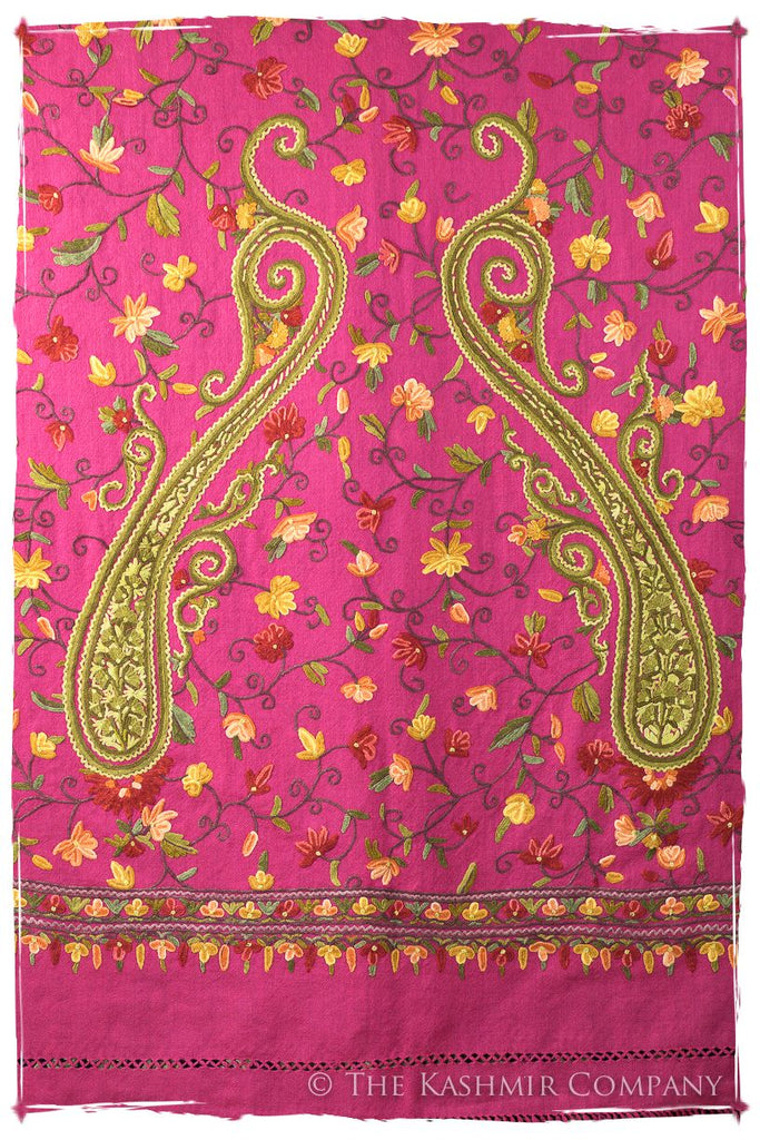 Jardin de Pierre Précieuse Rose Paisley Shawl