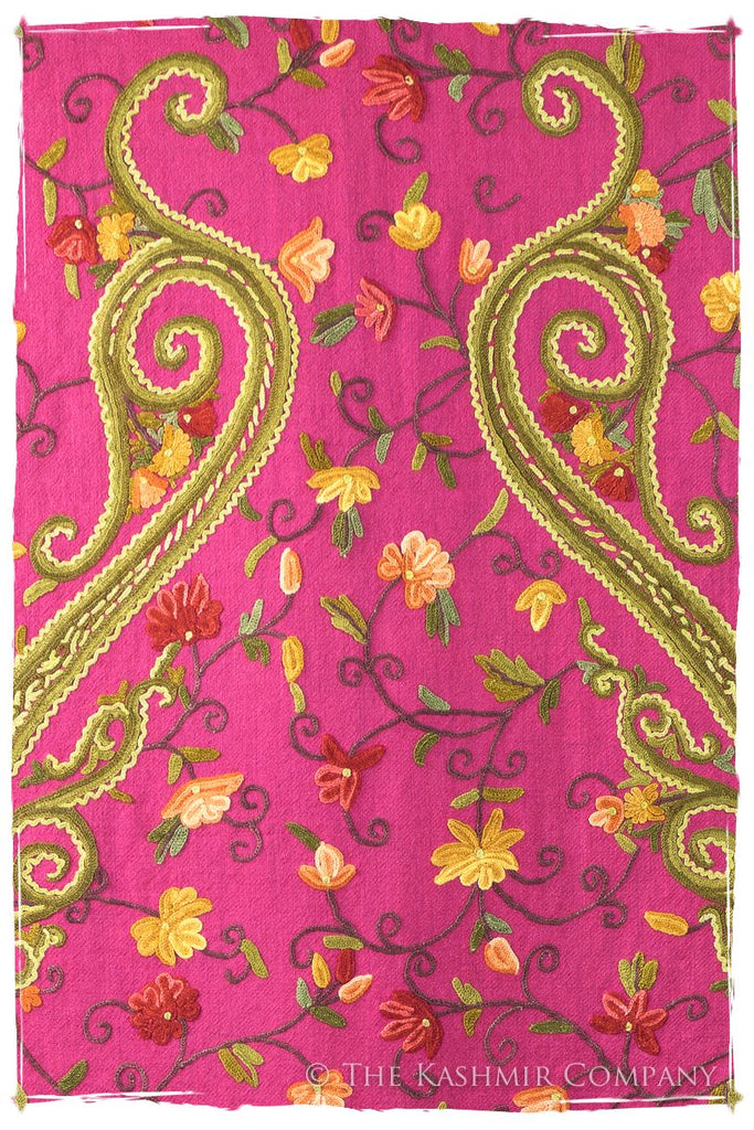 Jardin de Pierre Précieuse Rose Paisley Shawl