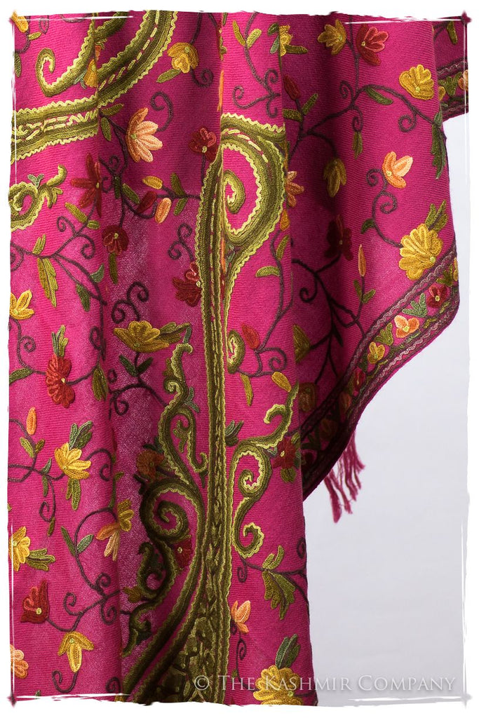 Jardin de Pierre Précieuse Rose Paisley Shawl