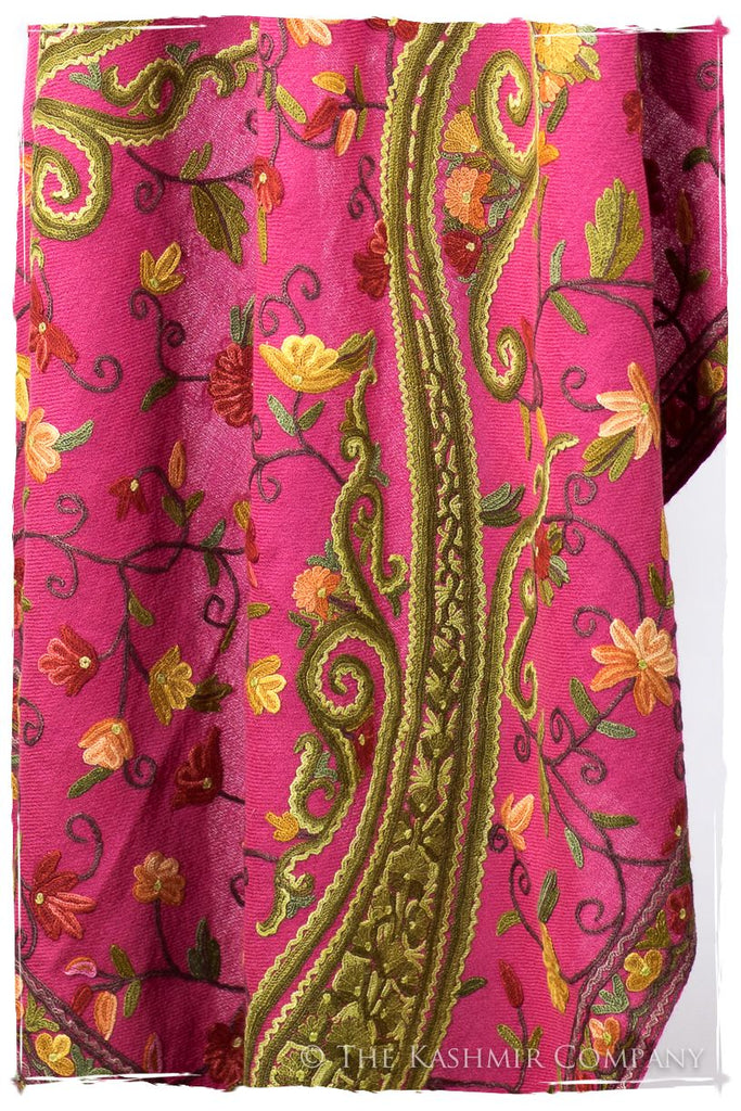 Jardin de Pierre Précieuse Rose Paisley Shawl