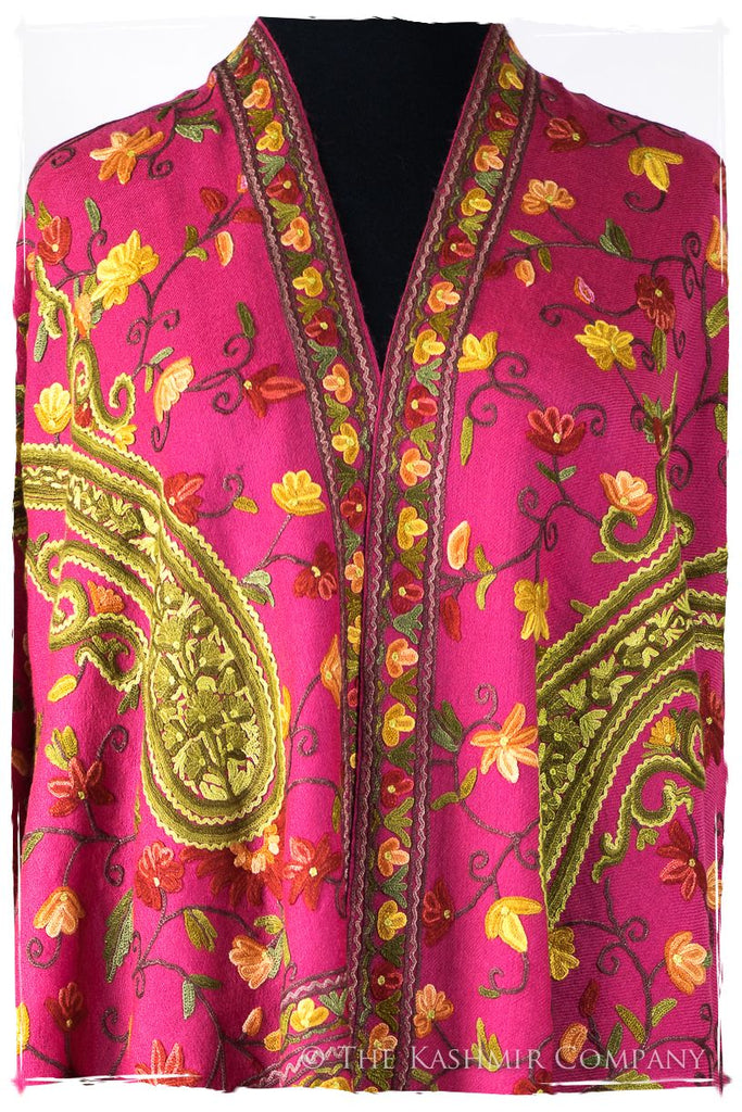 Jardin de Pierre Précieuse Rose Paisley Shawl