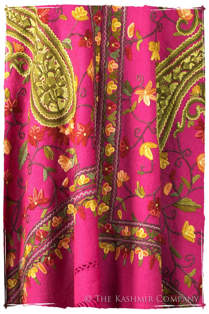 Jardin de Pierre Précieuse Rose Paisley Shawl