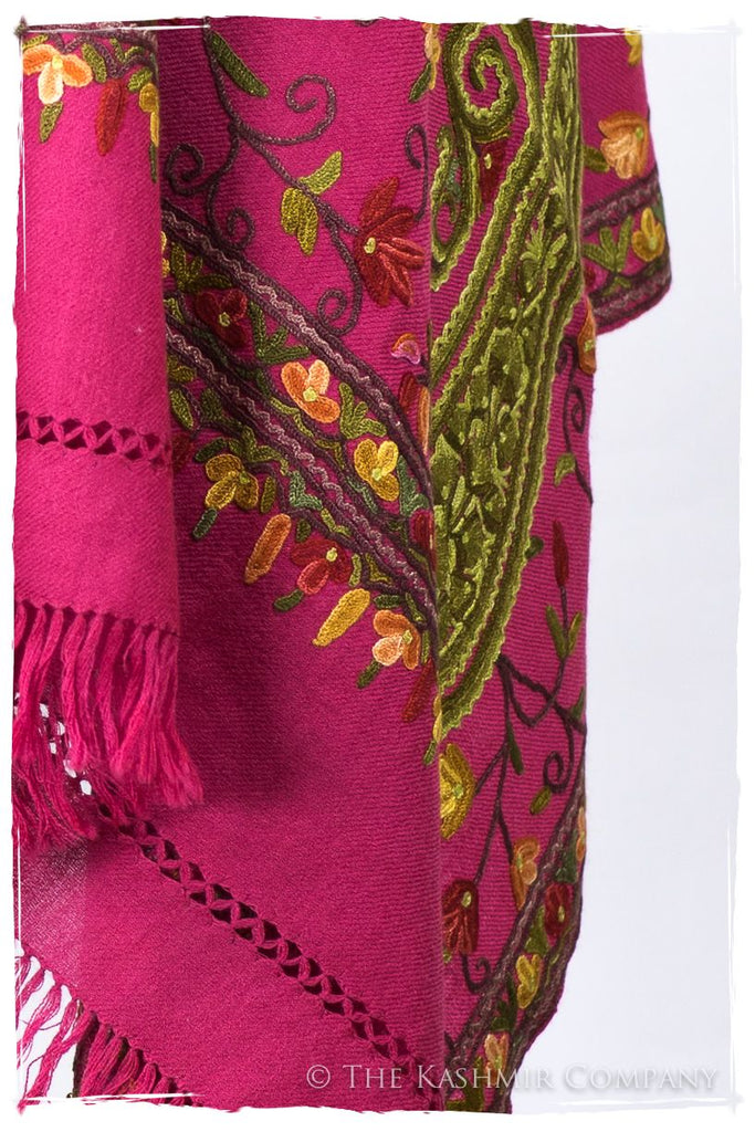 Jardin de Pierre Précieuse Rose Paisley Shawl