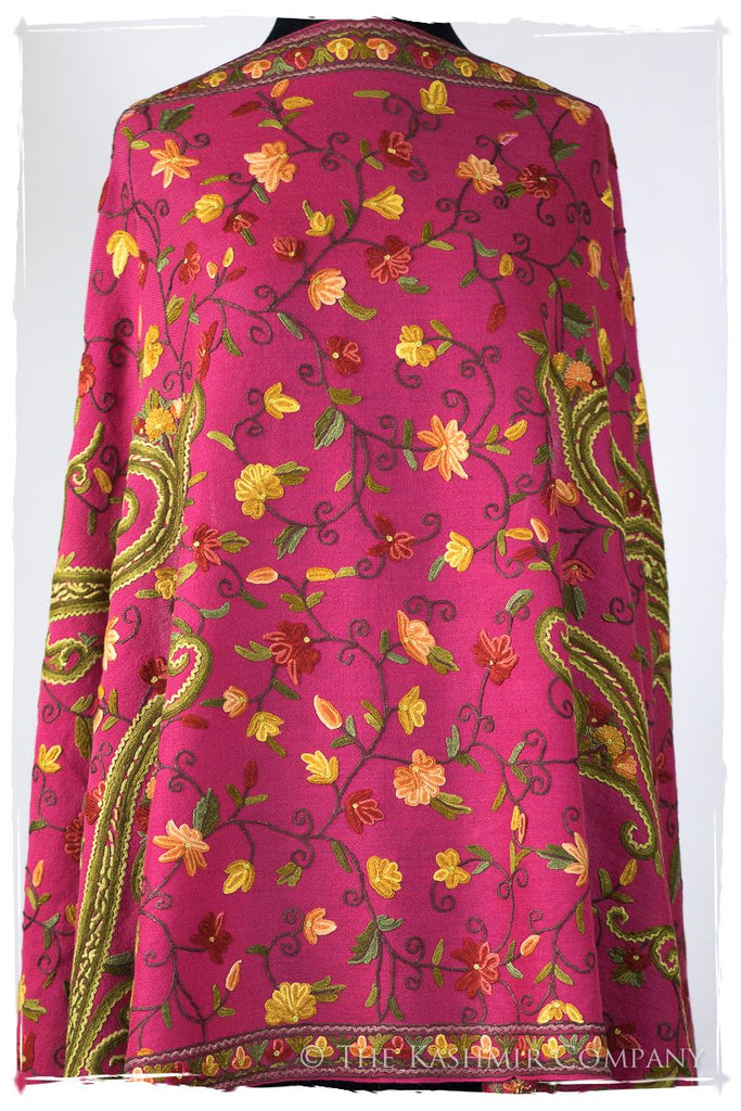 Jardin de Pierre Précieuse Rose Paisley Shawl
