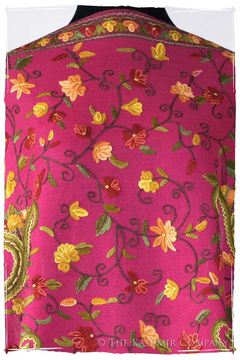 Jardin de Pierre Précieuse Rose Paisley Shawl