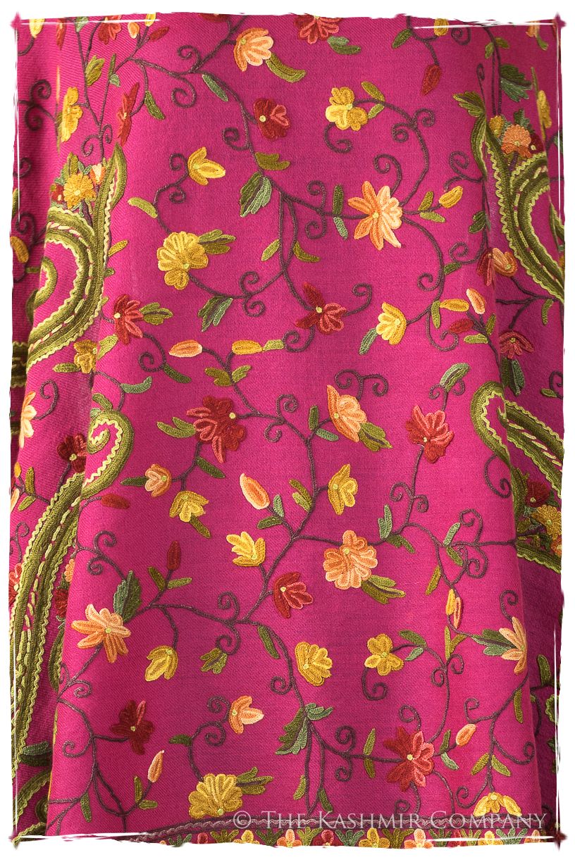 Jardin de Pierre Précieuse Rose Paisley Shawl