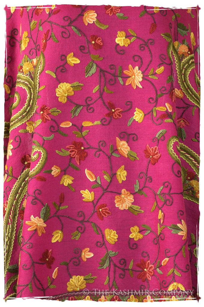 Jardin de Pierre Précieuse Rose Paisley Shawl