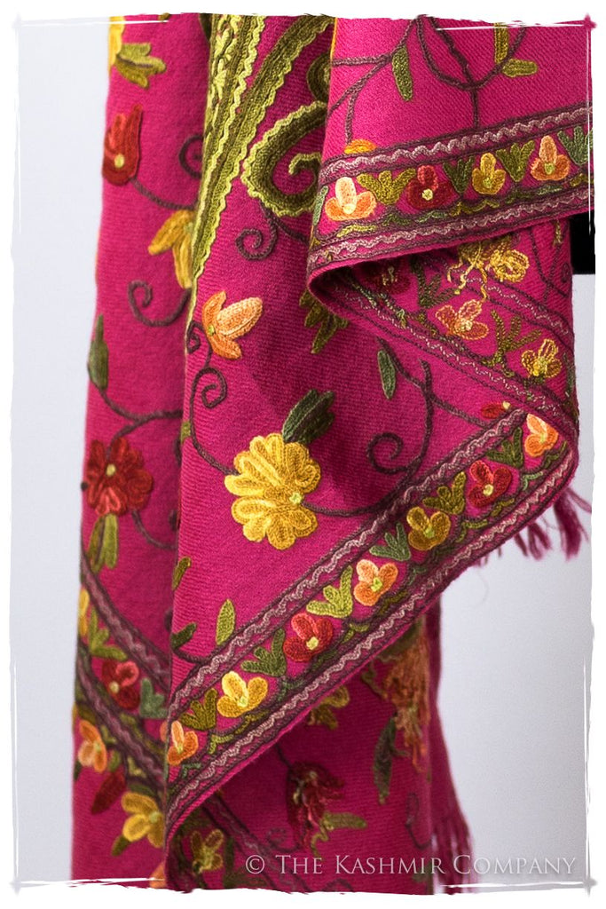 Jardin de Pierre Précieuse Rose Paisley Shawl