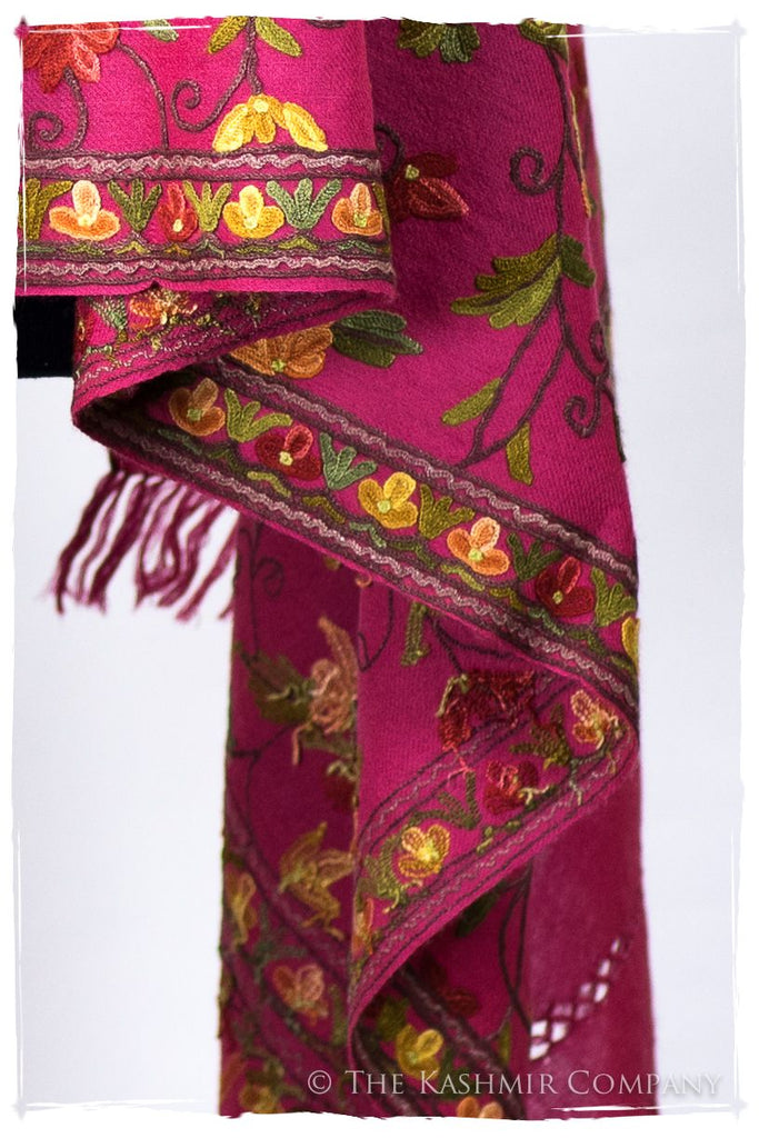 Jardin de Pierre Précieuse Rose Paisley Shawl