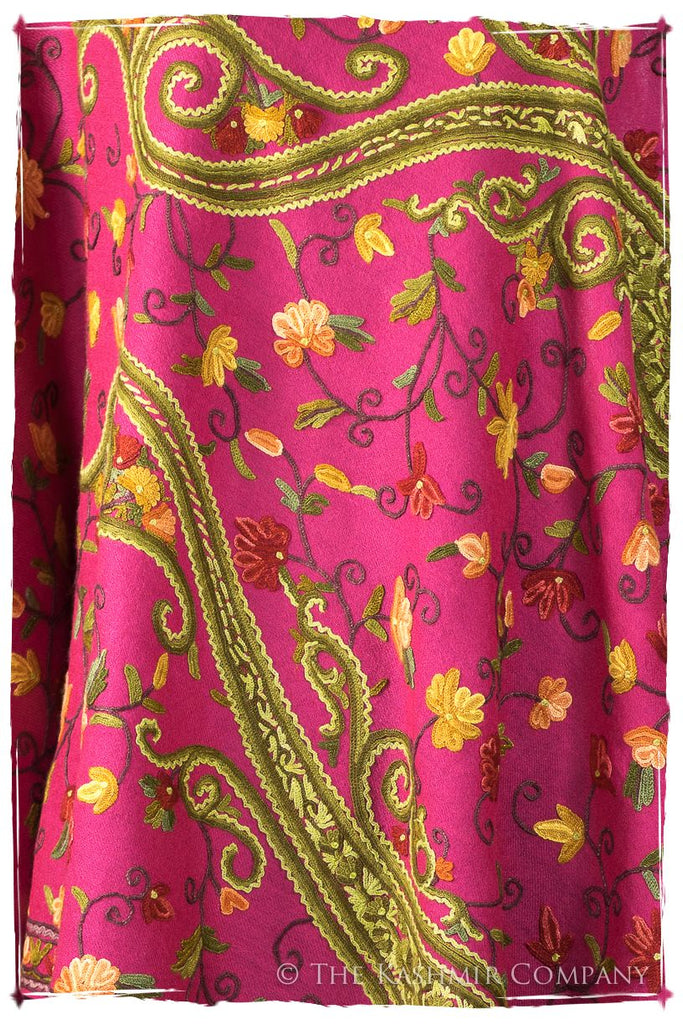 Jardin de Pierre Précieuse Rose Paisley Shawl