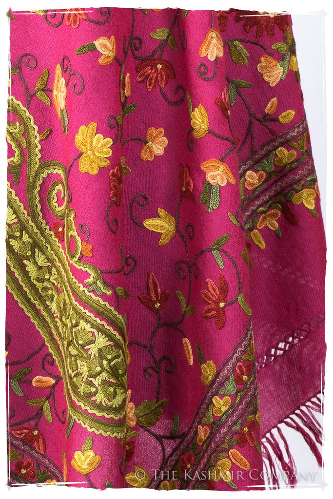 Jardin de Pierre Précieuse Rose Paisley Shawl