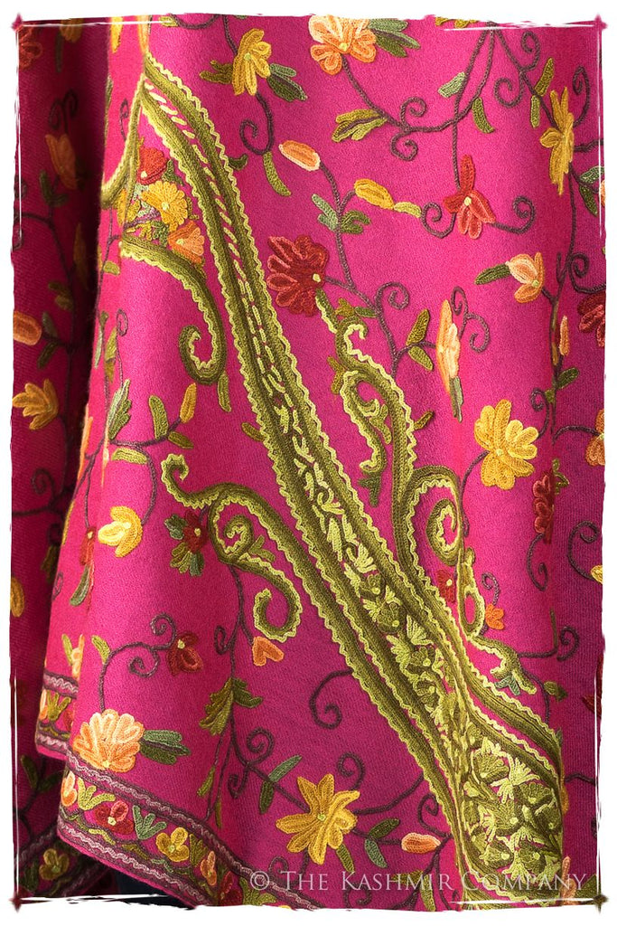 Jardin de Pierre Précieuse Rose Paisley Shawl
