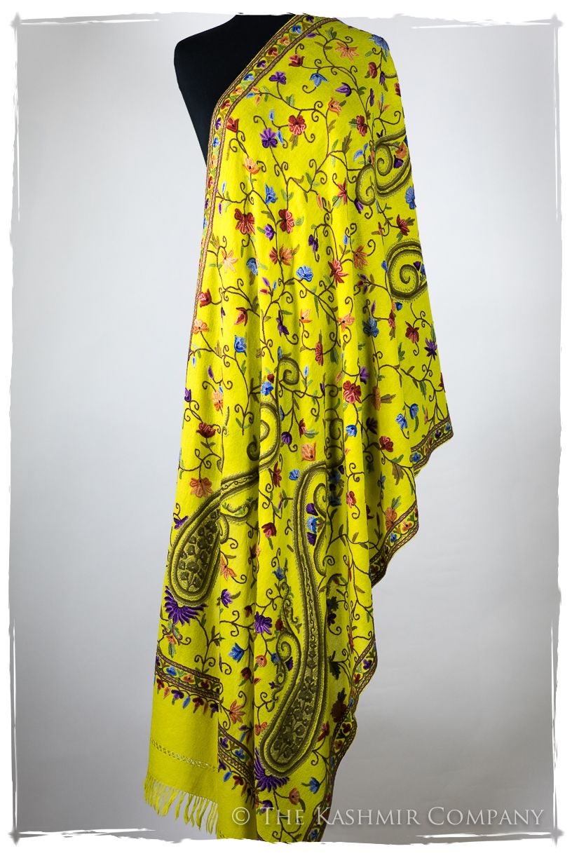 Jardin de Pierre Précieuse Topaze Paisley Shawl