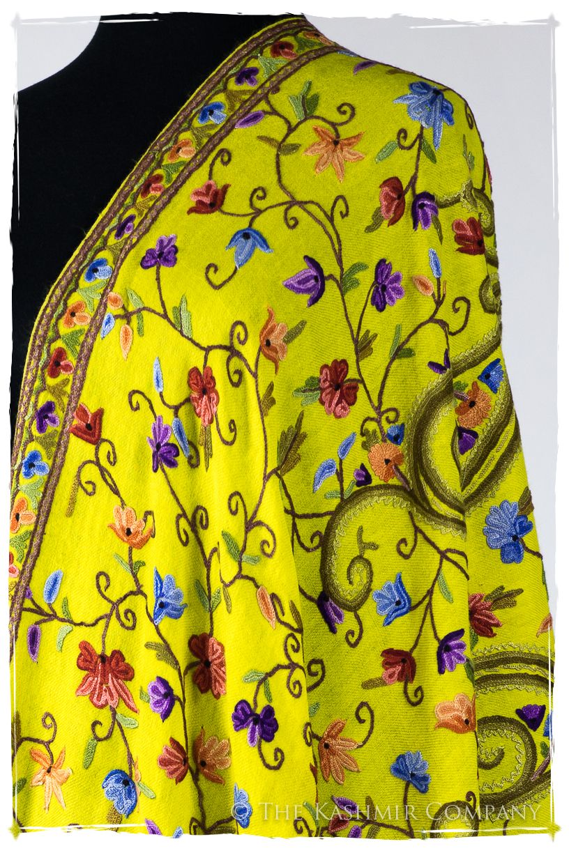 Jardin de Pierre Précieuse Topaze Paisley Shawl