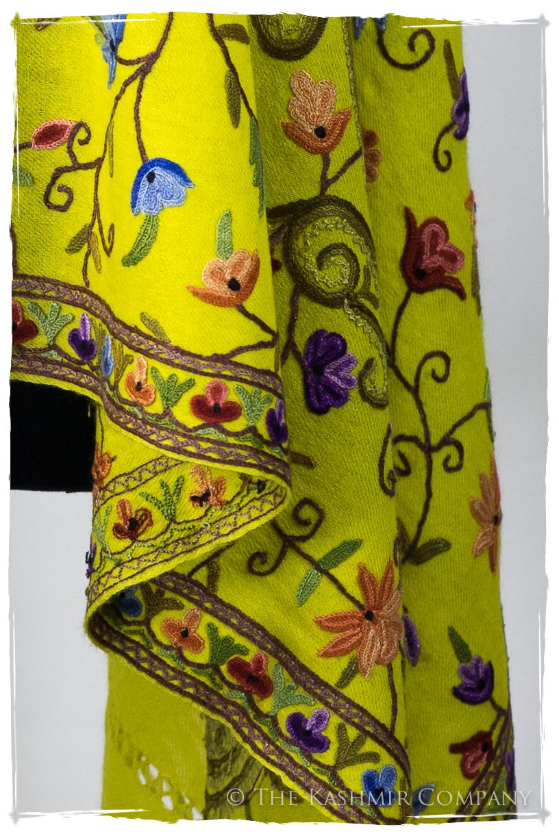 Jardin de Pierre Précieuse Topaze Paisley Shawl
