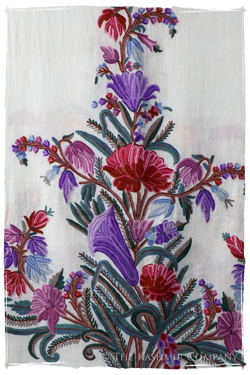 Bouquet de Tulipés Voilét d'ivoire Provence Shawl