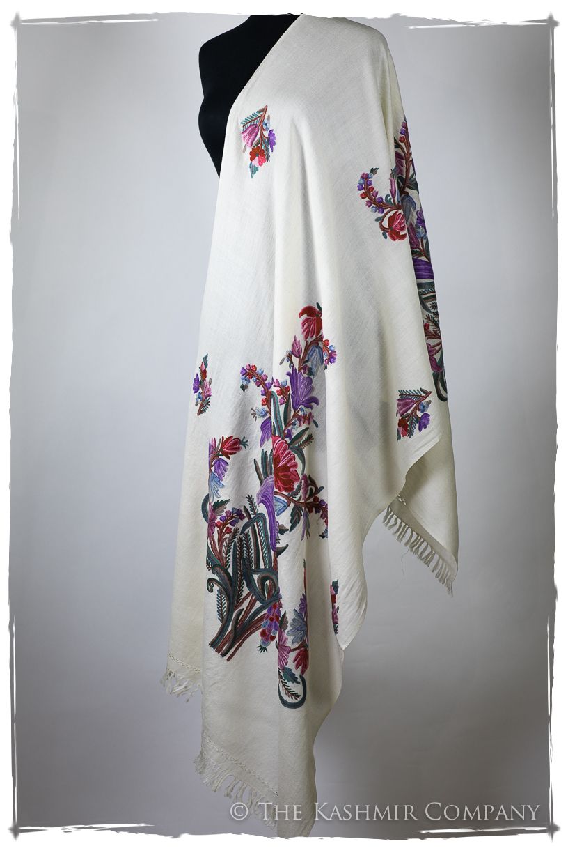 Bouquet de Tulipés Voilét d'ivoire Provence Shawl