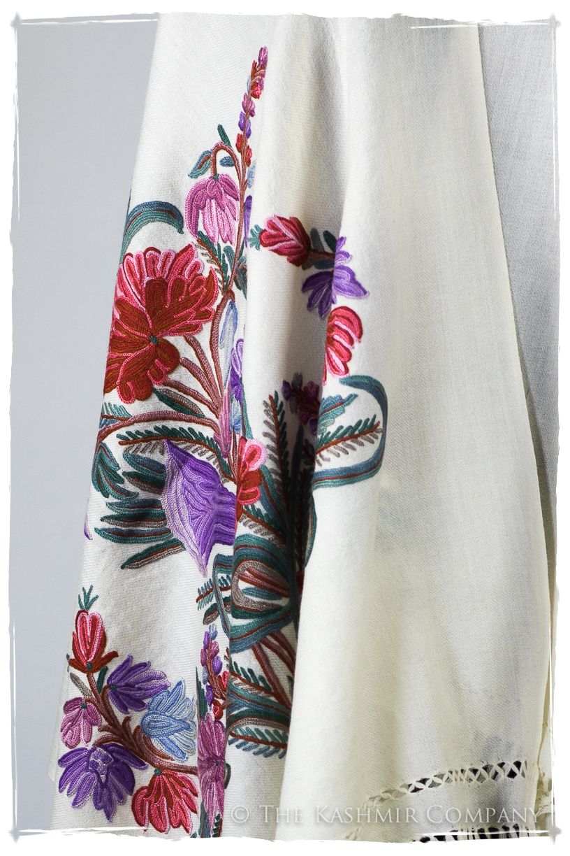 Bouquet de Tulipés Voilét d'ivoire Provence Shawl