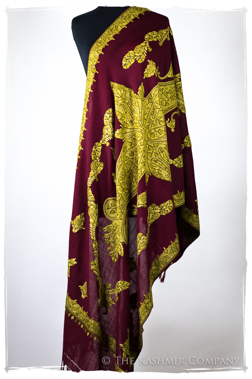 Frontière de la Louisiane Française Paisley Provence Shawl