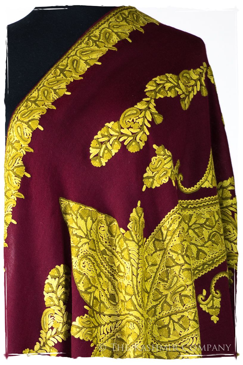 Frontière de la Louisiane Française Paisley Provence Shawl