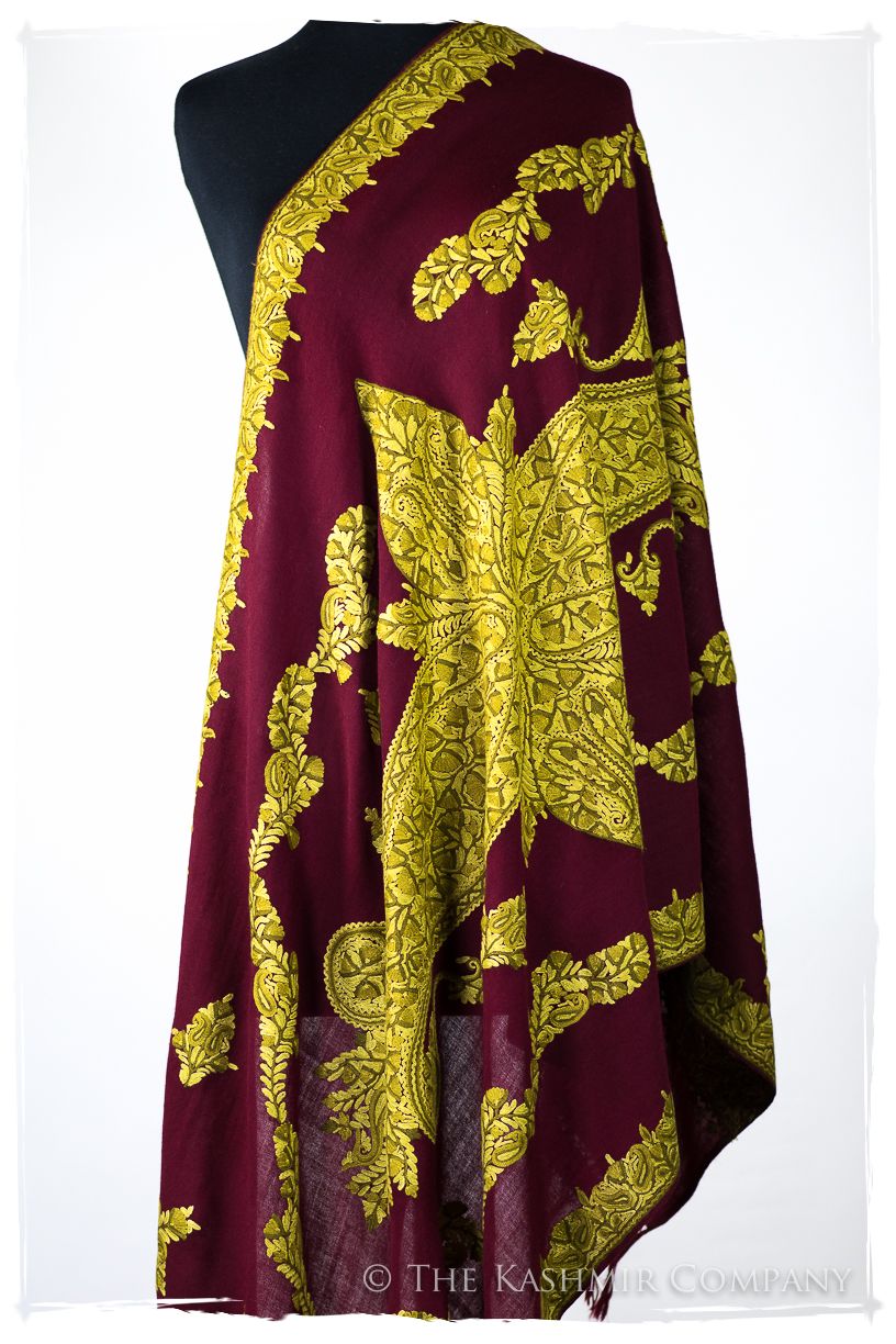 Frontière de la Louisiane Française Paisley Provence Shawl
