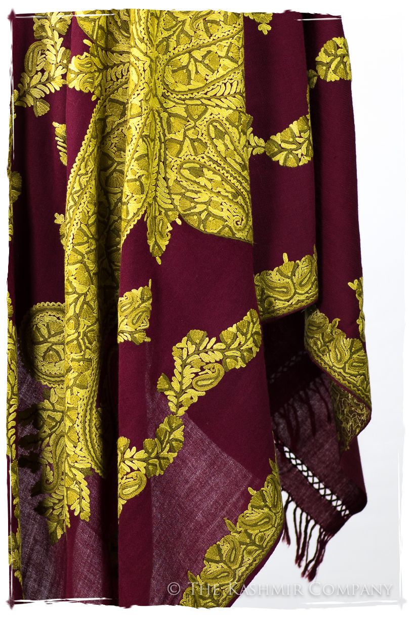 Frontière de la Louisiane Française Paisley Provence Shawl