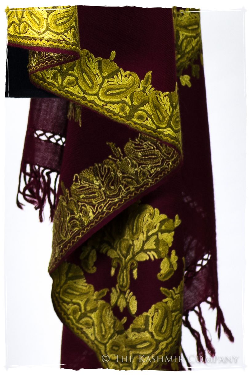 Frontière de la Louisiane Française Paisley Provence Shawl