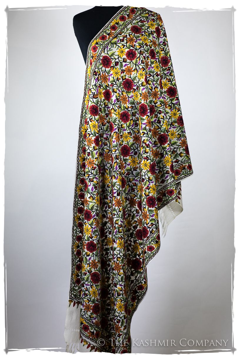 Beau Soleil Fleur Français Antiquaires Shawl