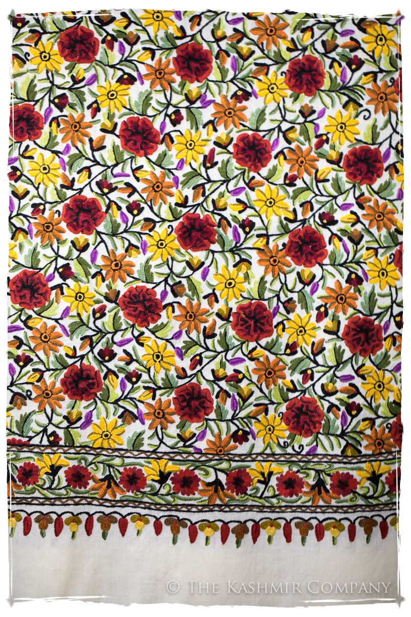 Beau Soleil Fleur Français Antiquaires Shawl