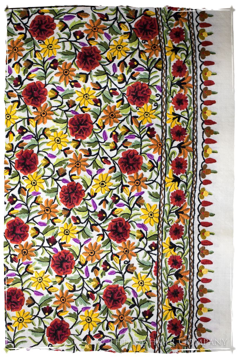 Beau Soleil Fleur Français Antiquaires Shawl
