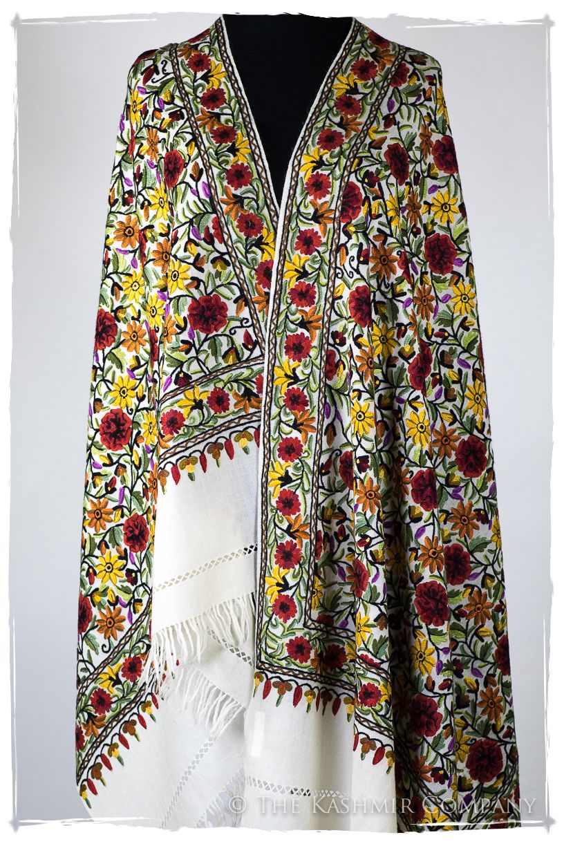 Beau Soleil Fleur Français Antiquaires Shawl