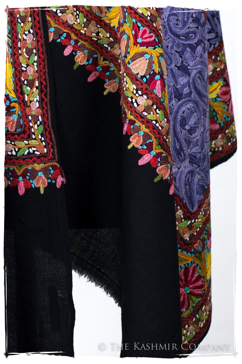 En Présence de l'élégance bleu Antiquaires Shawl