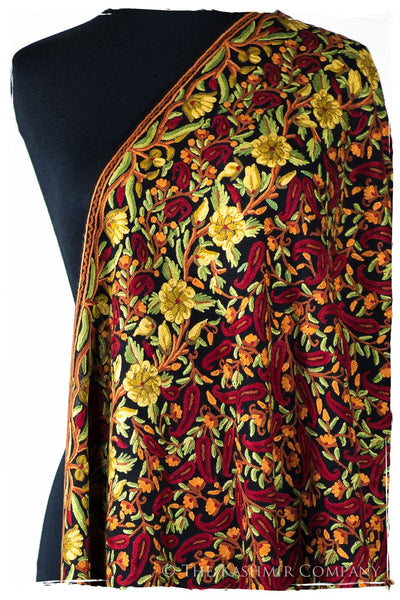 Jardin de la reine Autrichienne Paisley Antiquaires Shawl