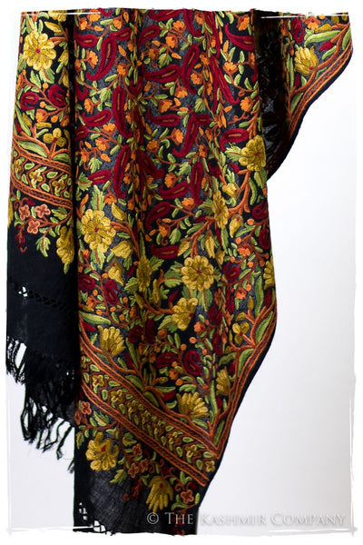 Jardin de la reine Autrichienne Paisley Antiquaires Shawl