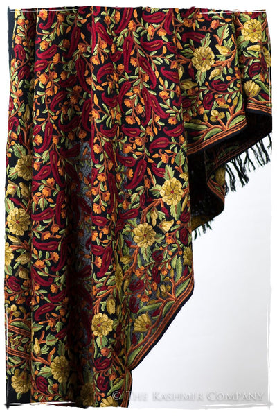 Jardin de la reine Autrichienne Paisley Antiquaires Shawl