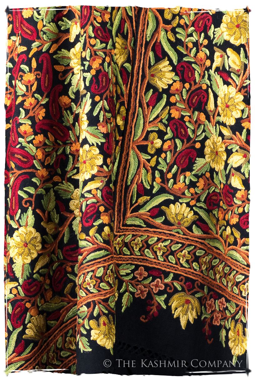 Jardin de la reine Autrichienne Paisley Antiquaires Shawl