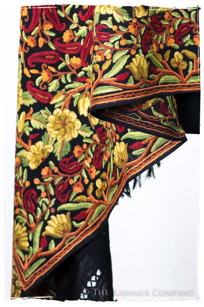 Jardin de la reine Autrichienne Paisley Antiquaires Shawl