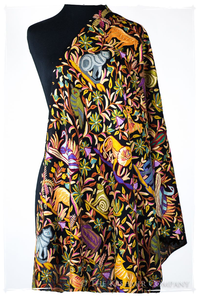 Jardin doré du Sanctuaire Colonial indien Antiquaires Shawl