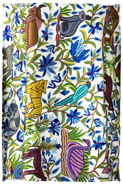 Jardin Ivoire du Sanctuaire Colonial indien Antiquaires Shawl