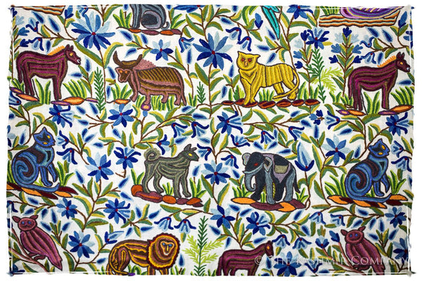 Jardin Ivoire du Sanctuaire Colonial indien Antiquaires Shawl