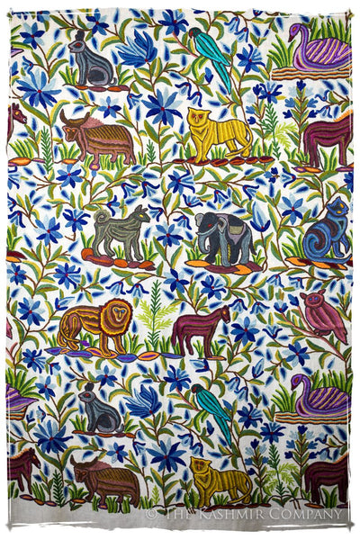 Jardin Ivoire du Sanctuaire Colonial indien Antiquaires Shawl