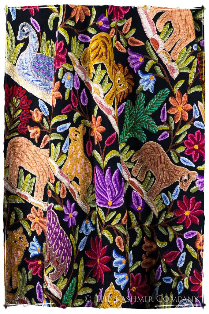 Jardin de Crépuscule du Sanctuaire Colonial Indien Antiquaires Shawl