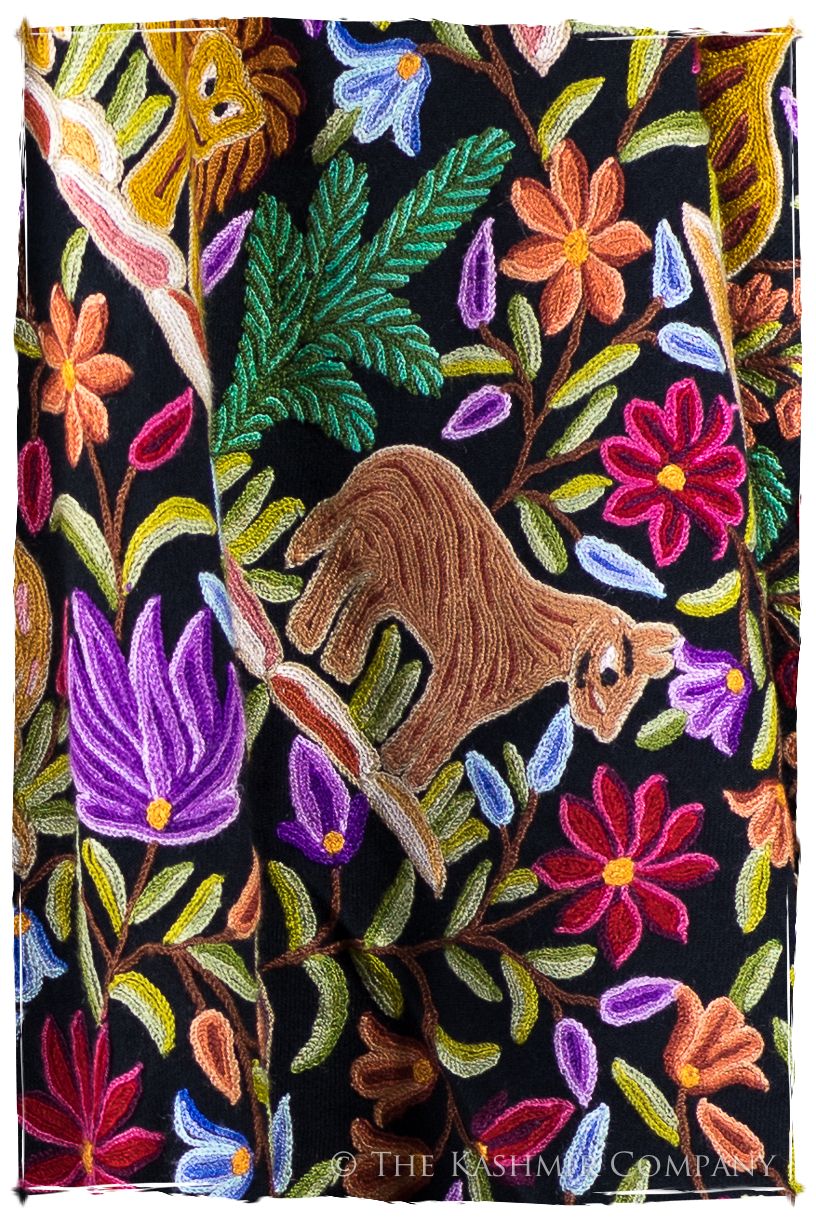 Jardin de Crépuscule du Sanctuaire Colonial Indien Antiquaires Shawl