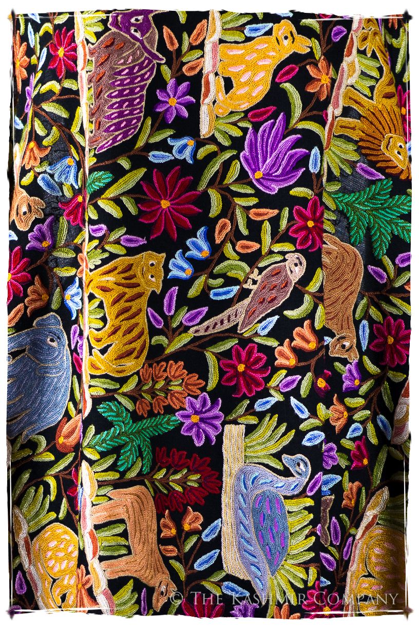 Jardin de Crépuscule du Sanctuaire Colonial Indien Antiquaires Shawl