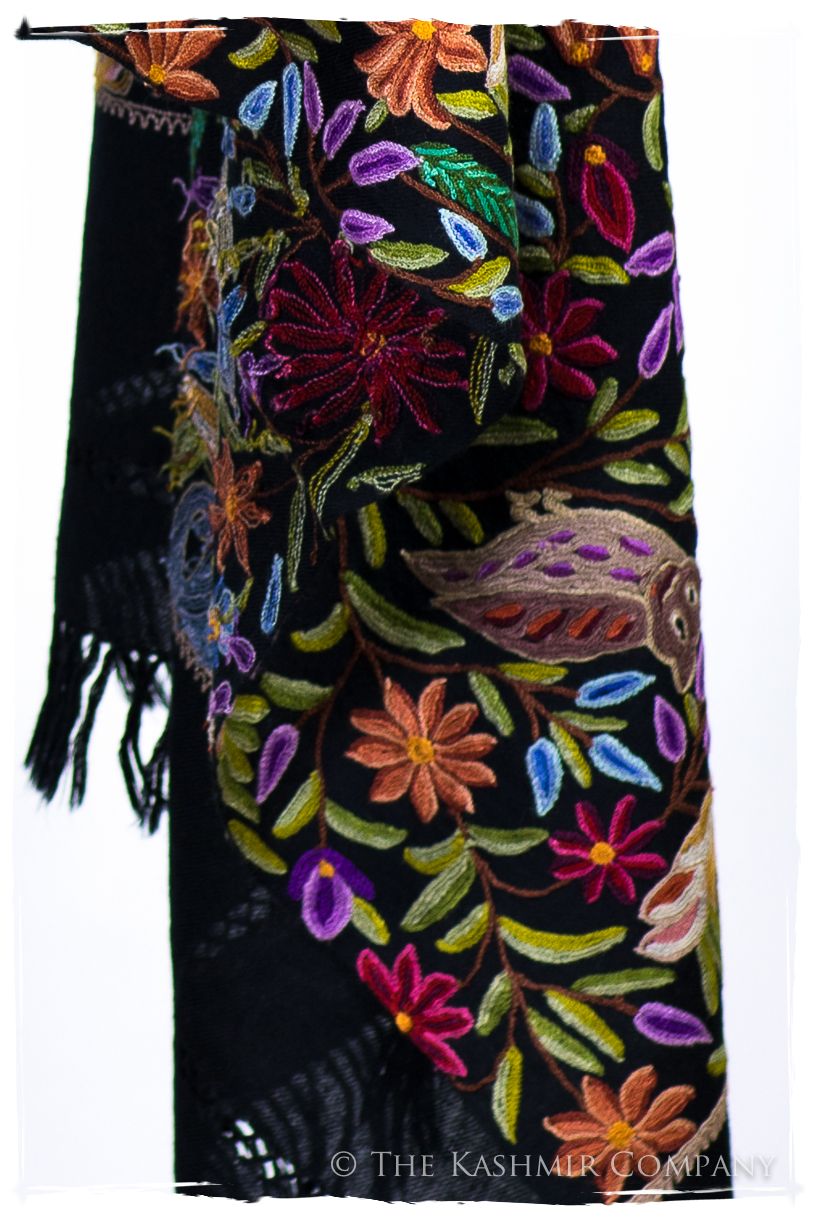 Jardin de Crépuscule du Sanctuaire Colonial Indien Antiquaires Shawl