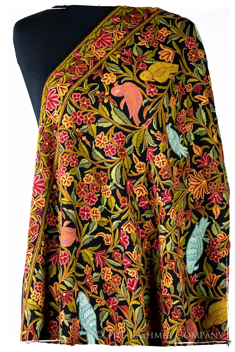 Jardin d'Eden Mughal Indien Antiquaires Shawl